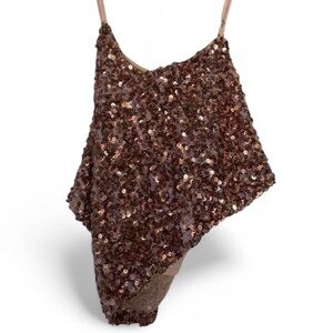 mi ami Rose Gold Sequin Cami